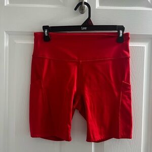 All in Motion Women's Red Bike Shorts